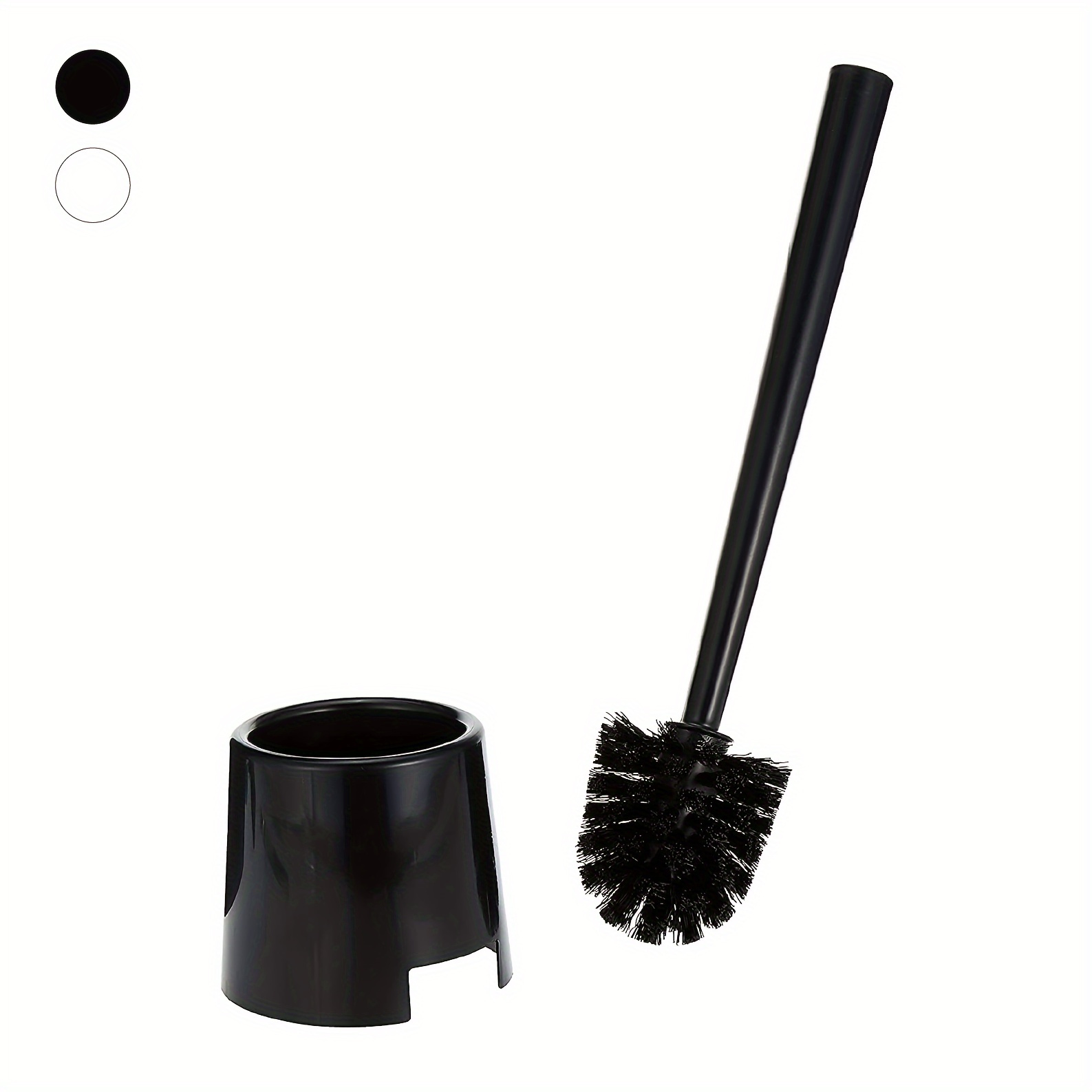 Breathable Toilet Brush, Water Leak Proof With Base, Tpr Wc Flat Head  Flexible Brush With Quick Drying Holder - Temu