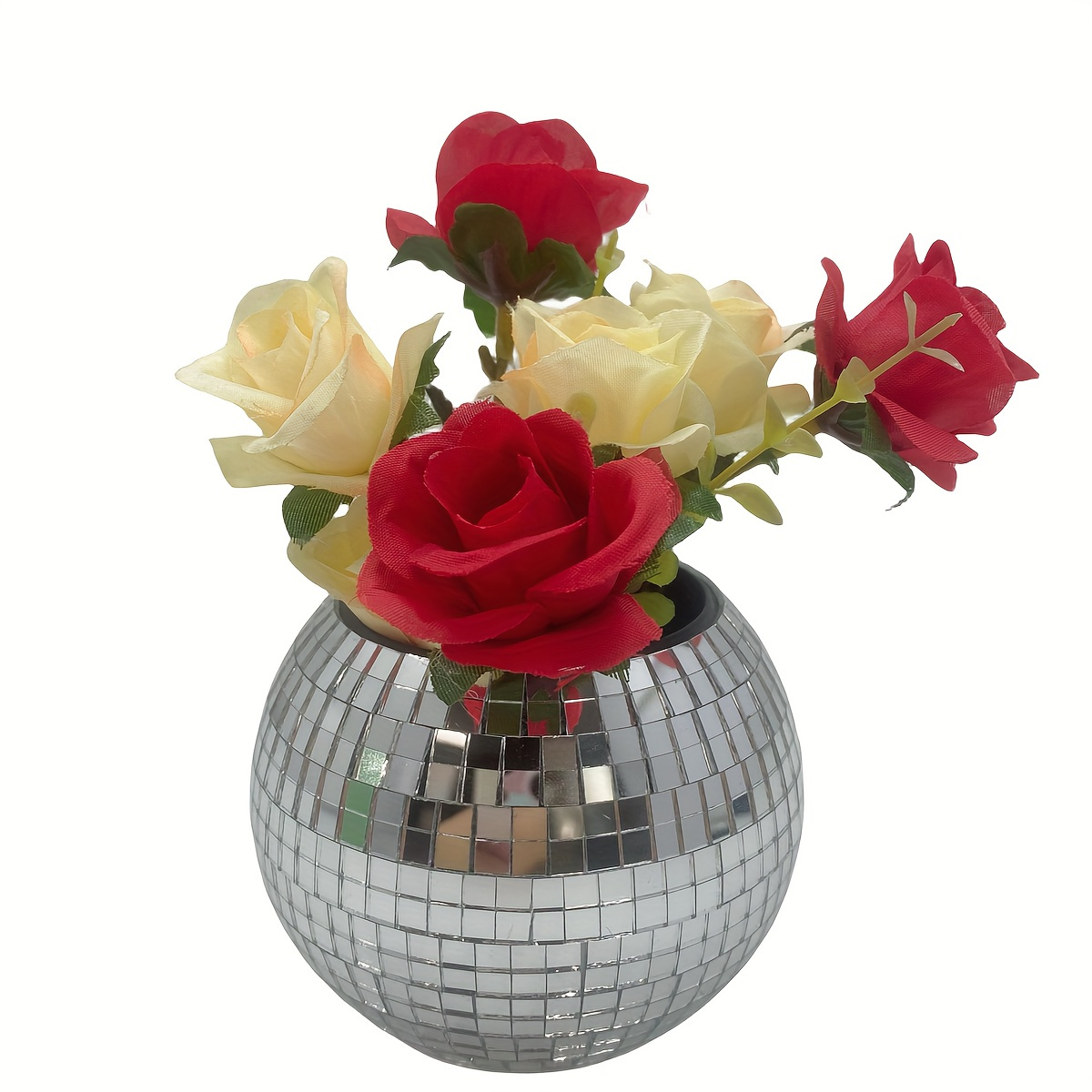 

1pc Mini Fashion Disco Pot, Disco Pencil Case, Disco Desktop Decorative Flower Pot For Bedroom, Living Room, Office, Home Decor
