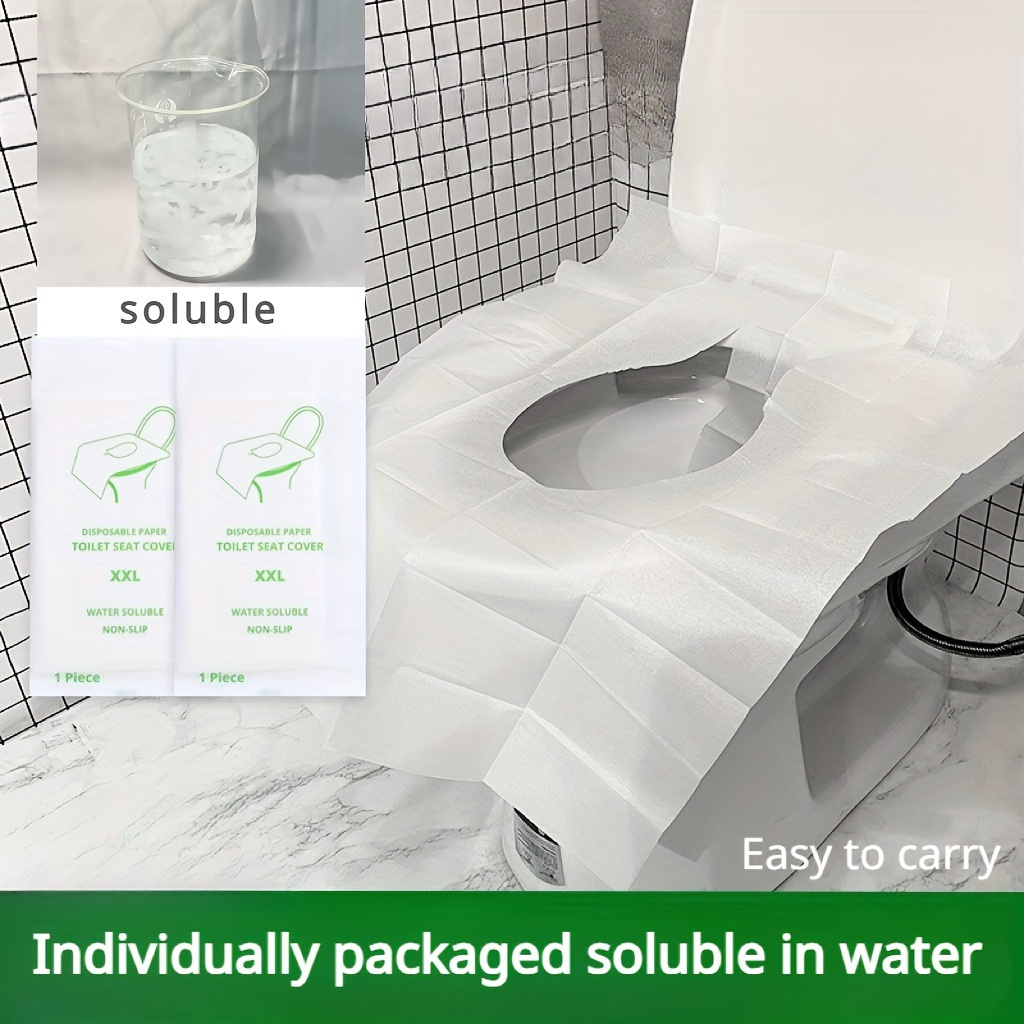 

10pcs, Toilet Seat Cover, Portable Lightweight Degradable Convenient Toilet Covers, Disposable, For Home And Travel