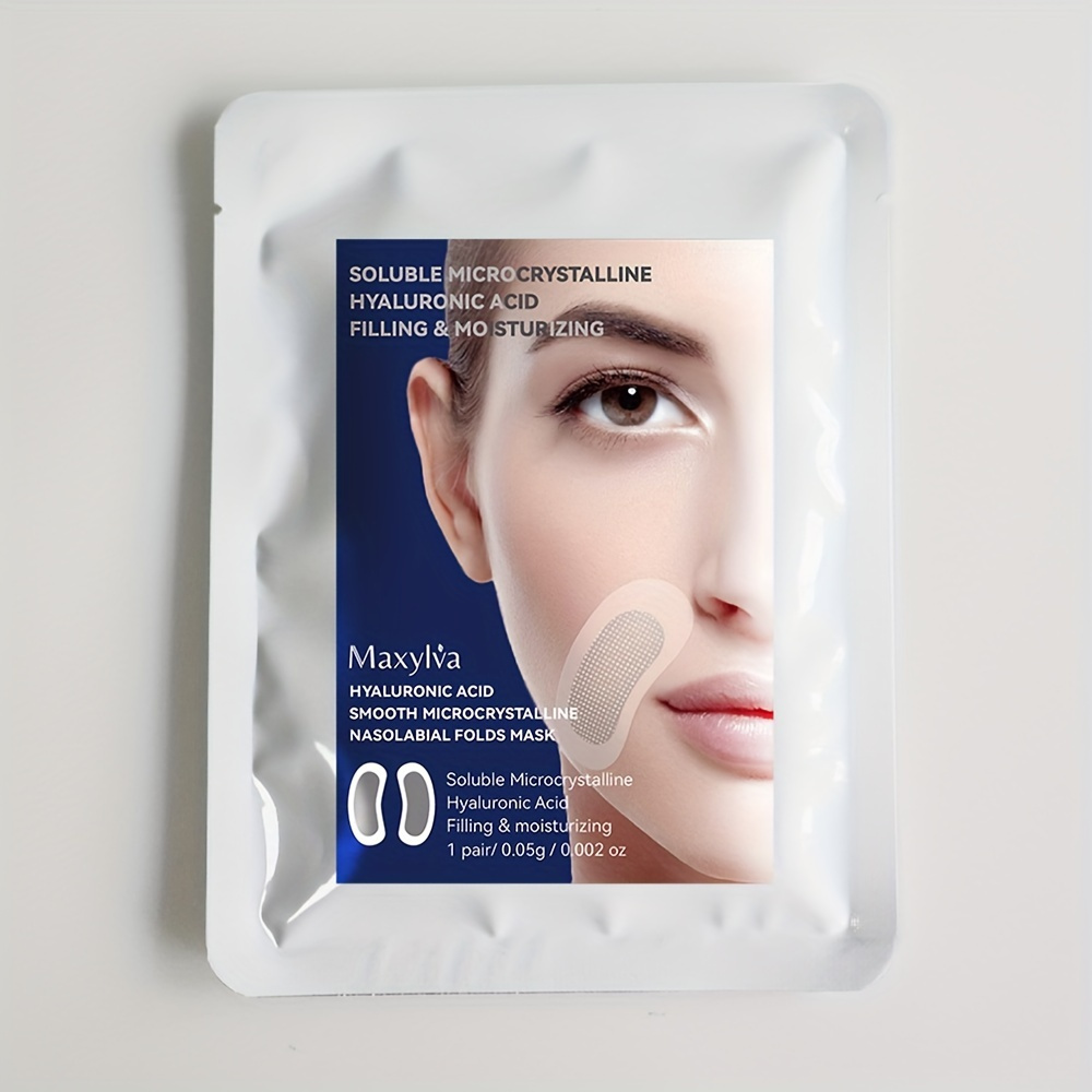 

Nasolabial Folds Patch With Hyaluronic Acid, Smile Lines Patches Around Mouth, Moisturizing And Firming Face Skin Care Tape
