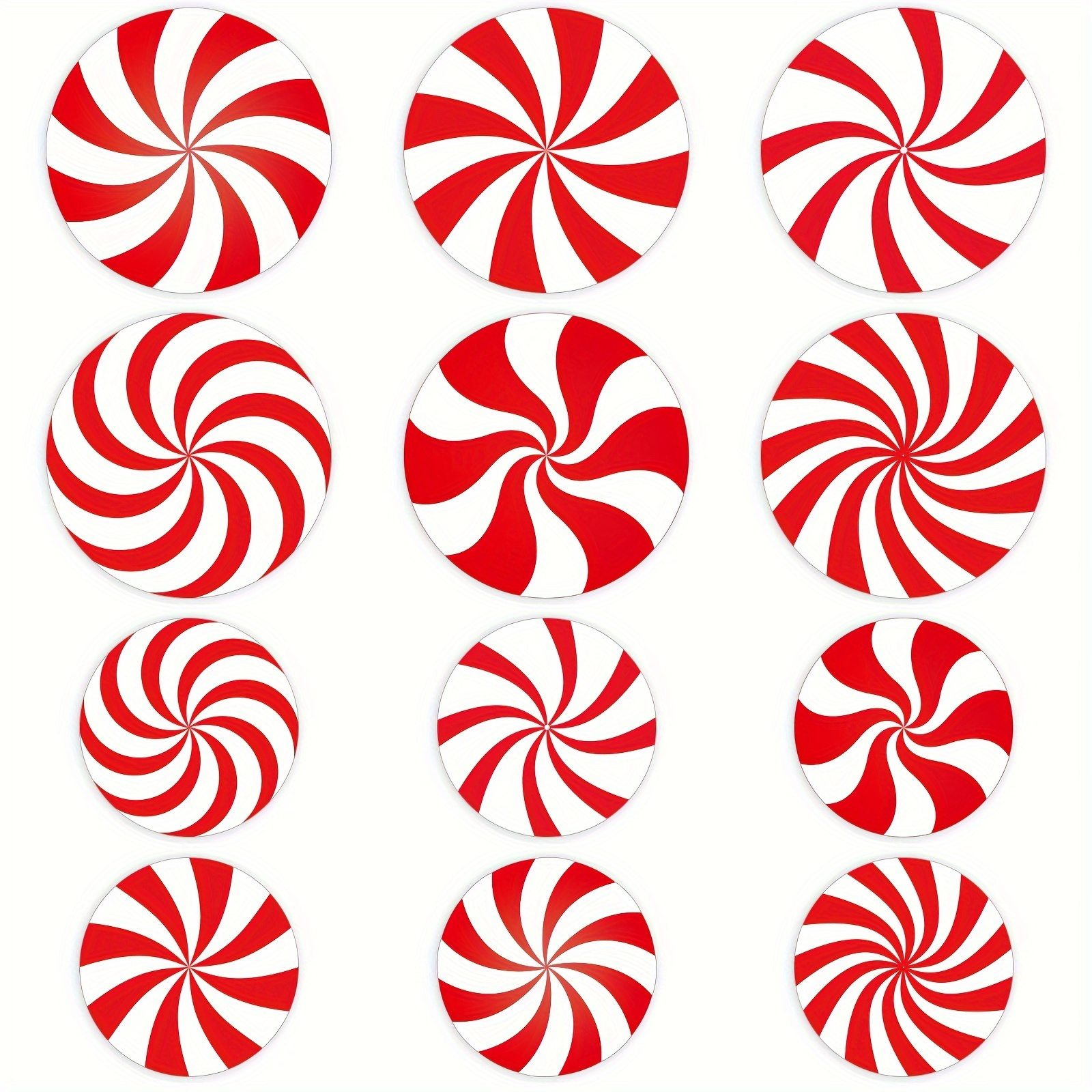 

36pcs Christmas Candy Cutouts Peppermint Classroom Bulletin Board Decorations, Winter Christmas Party Themed Supplies For School Supplies Favors