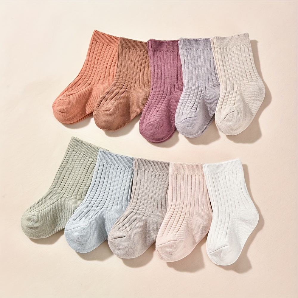 

10 paires de chaussettes bébés filles, chaussettes respirantes et confortables tous , chaussettes et .