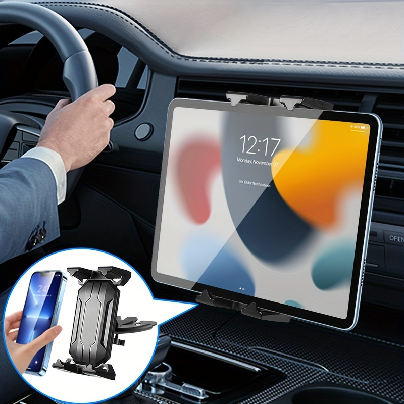 AINOPE CD Phone Holder for Car Ultra Sturdy Cell Phone Holder Car Mount  Universal CD Slot Phone Holder Silicone Protection CD Phone Mount for Car  fits