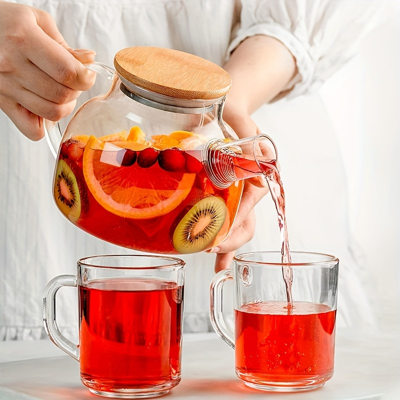 750ml Teapot with Removable Infuser Blooming Tea Maker Iced Tea Pitcher for  Juice Milk Coffee Loose Leaf Tea Maker