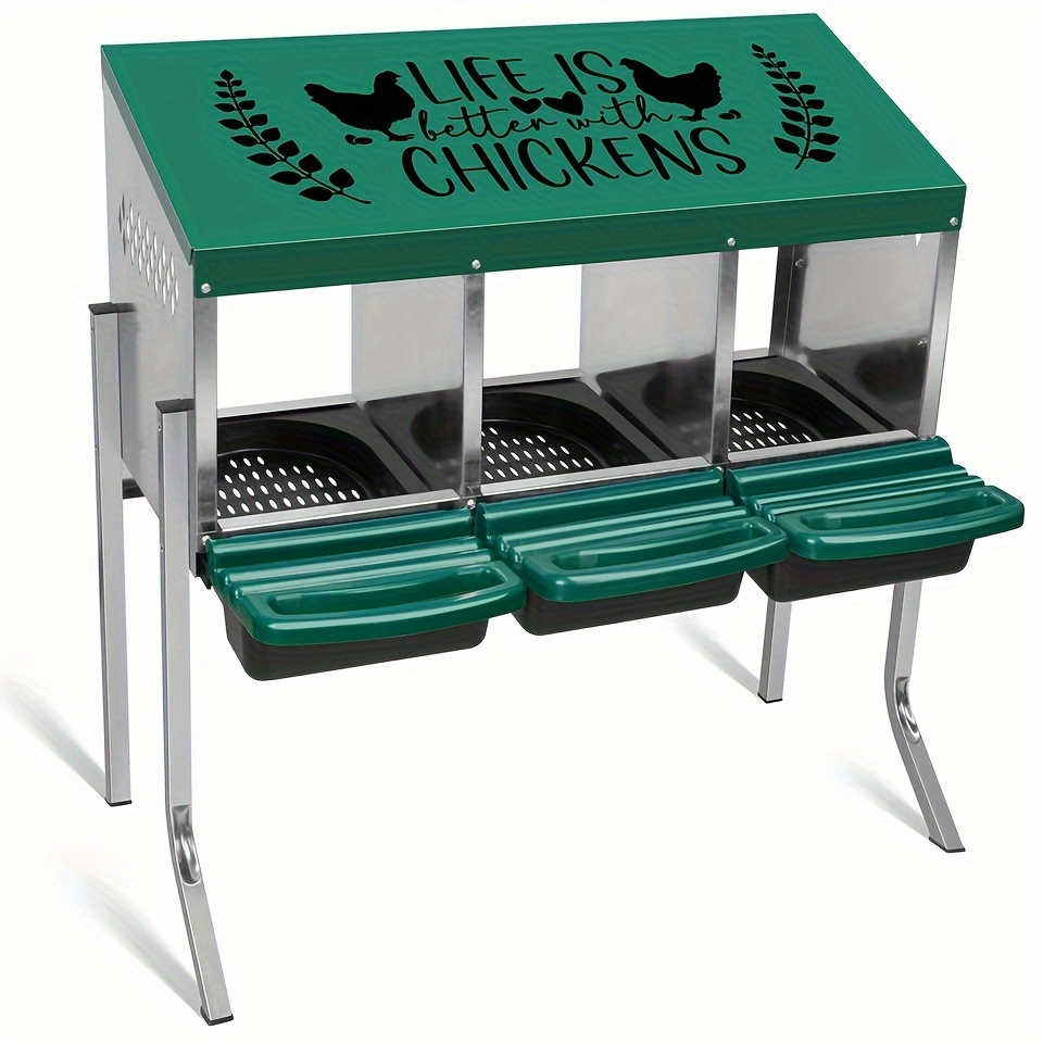 compartment chicken nesting box perch 
