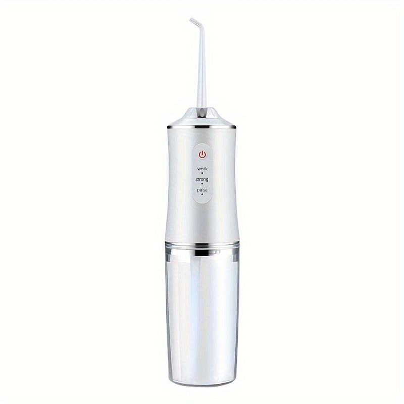 

3 Modes Cordless Rechargeable Travel Tooth Irrigation Cleaner Portable Oral Irrigator, Electric Water Flosser Oral Irrigator, 4 Function Nozzles Household Electric Pulse Teeth Cleaner