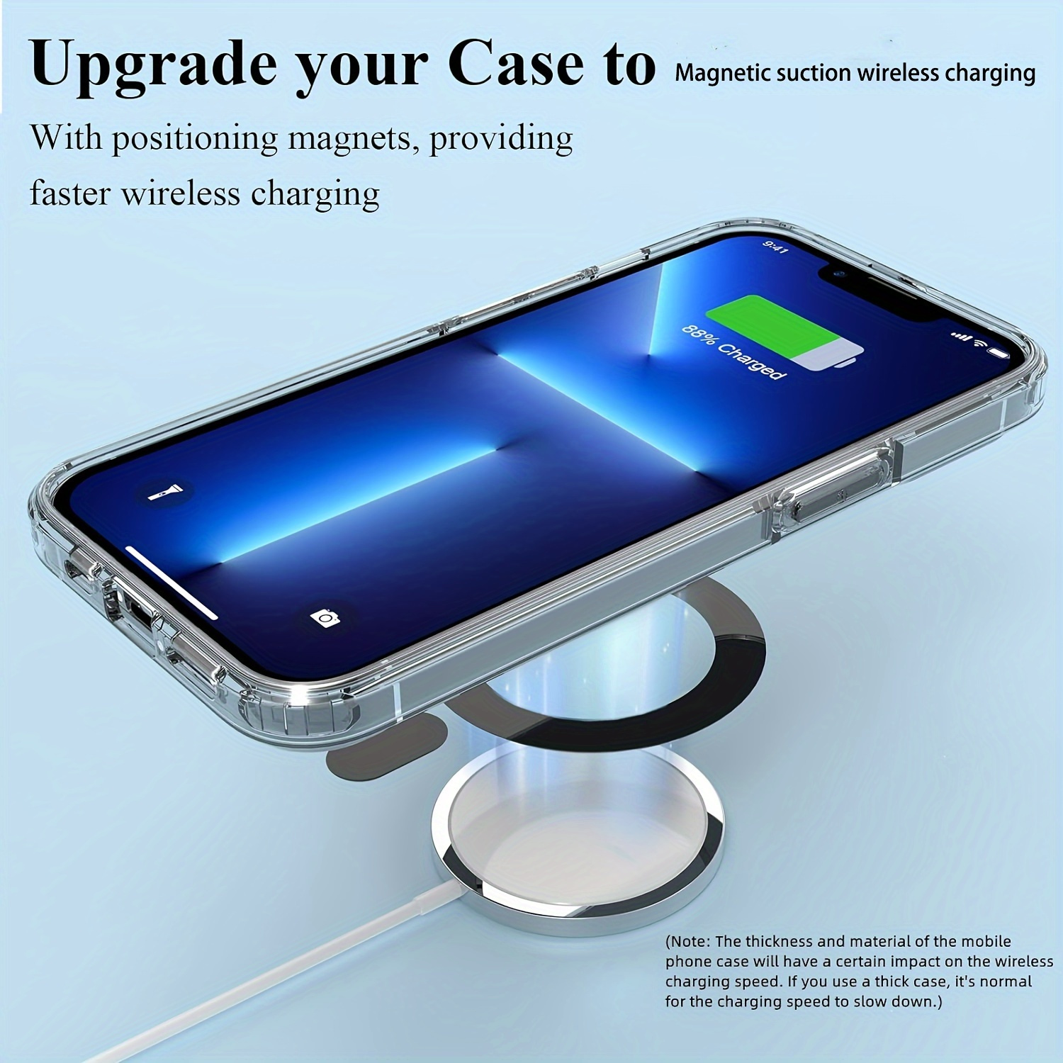 

Universal Adhesive Magsafe Accessories Induction Wireless Charging Phone Rear Induction Package, Adhesive Supports All Wireless Charging Phones Using The - Adhesive