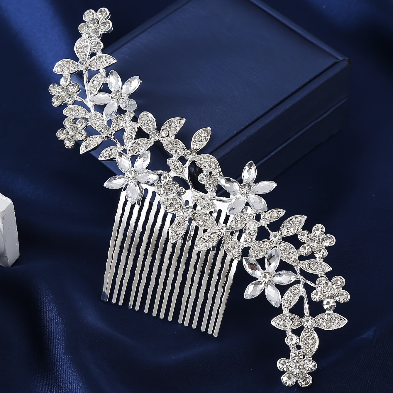 

Peigne À Cheveux Décoratif En Strass Étincelant, Peigne Latéral En Forme De Feuille De Fleur, Épingle À Cheveux Élégante, Barrettes À Cheveux Pour Mariage, Banquet, Femmes Et Filles