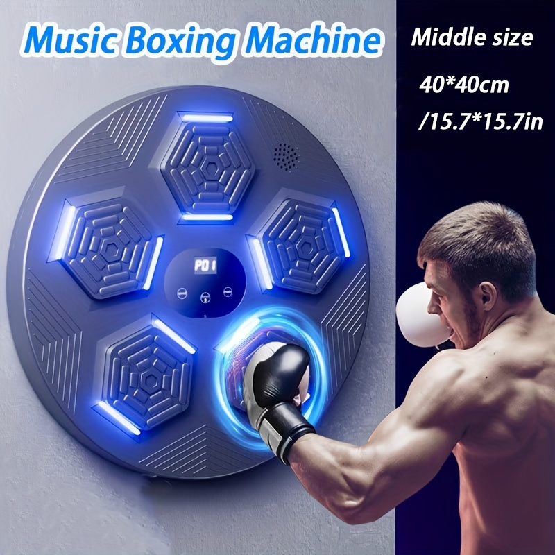 Music Smart Boxing Punching Machine with Boxing Gloves 40 x 40 cm