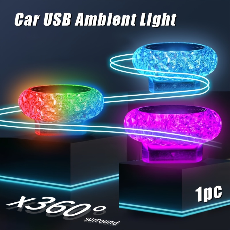 Lampada Per Atmosfera Per Auto, Ricarica Usb Luci A Led Colorate Allinterno  Della Lampada Per Atmosfera Da Discoteca Per Feste Di Natale - Auto - Temu  Italy