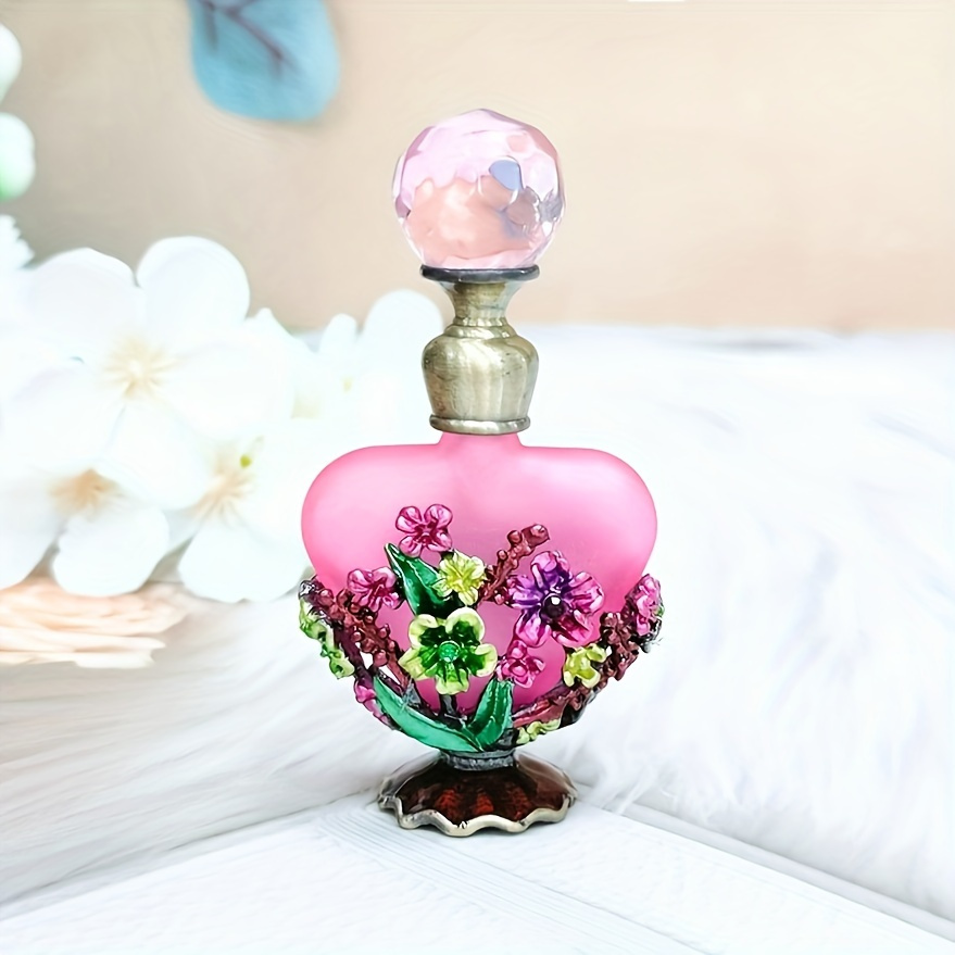 

Vintage-inspired 4ml Refillable Perfume Bottle - Pvc-free Metal, Ideal For Essential Oils & Home Decor, Perfect Women's Gift (empty)