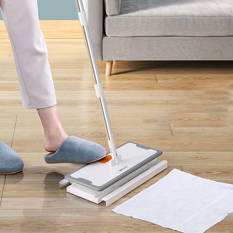 

[ ] Joybos Dust Mop With Automatic Paper Clamping – Rotatable, Ideal For Floor And Tile Cleaning In Living Room, Bedroom, , Cleaning Device|sleek Mop Design| Mop, Mops For Floor Cleaning