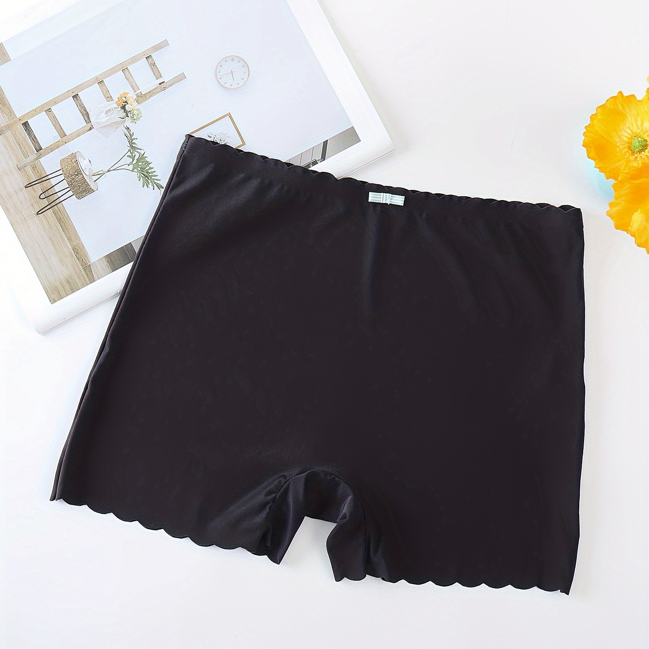 Letter Print Boyshort Panties Soft Comfortable Stretch Temu