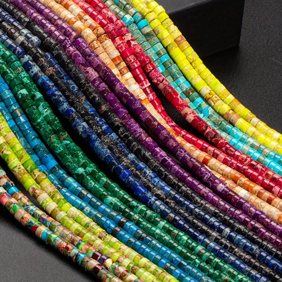 

Colorful Multi-colored Turquoise Tube Beads, 2*4mm, For Making Accessories, Including Necklaces, Earrings, And Bracelets.