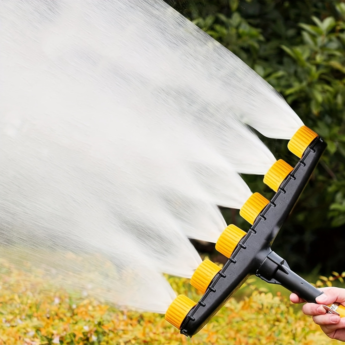 

High-flow Multi-head Garden Sprinkler - Durable Plastic, Battery-free, Perfect For Vegetables And Flowers