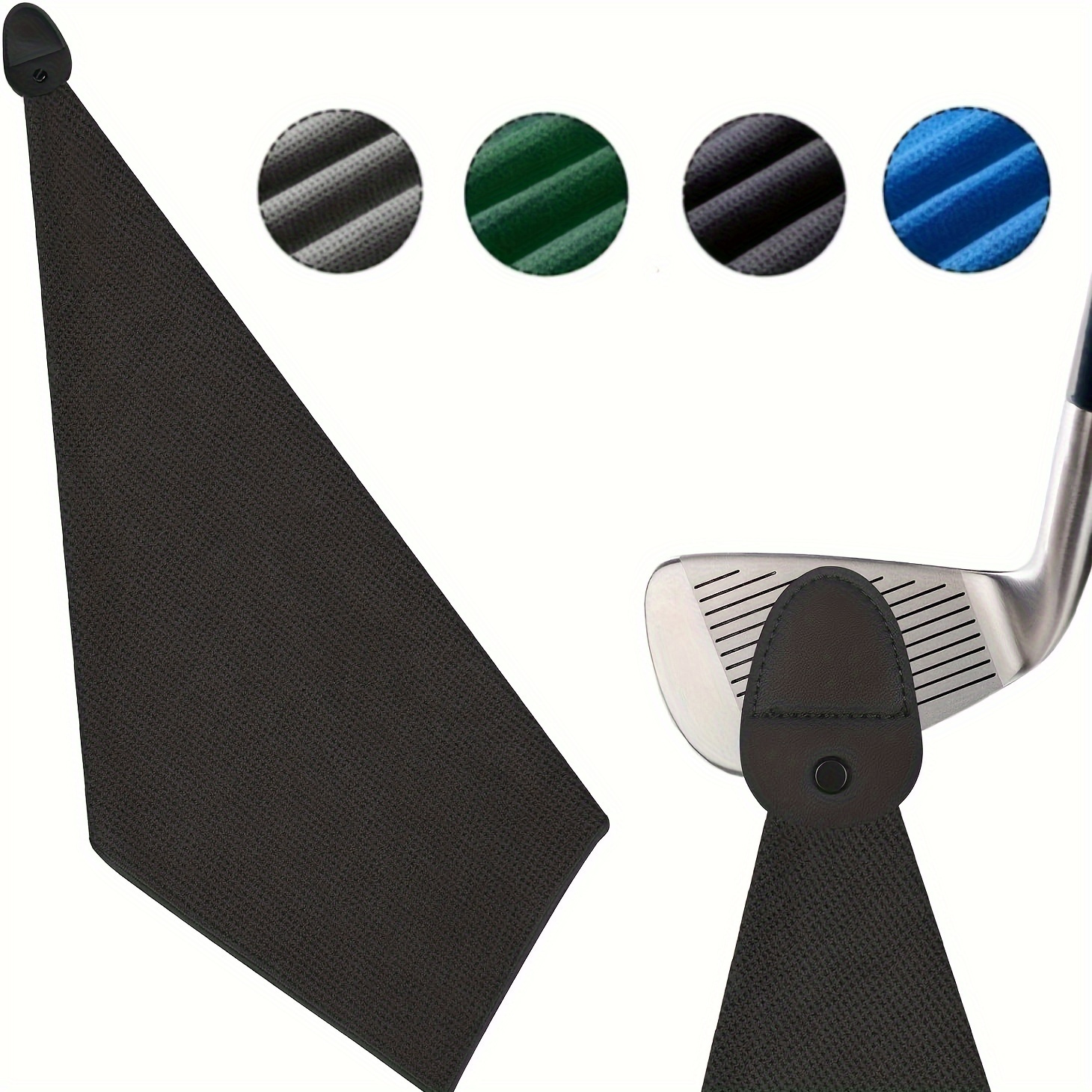 

1pc Magnetic Golf Towel For Golf Carts Or Clubs, Super Absorbent And Quick Dry Towel