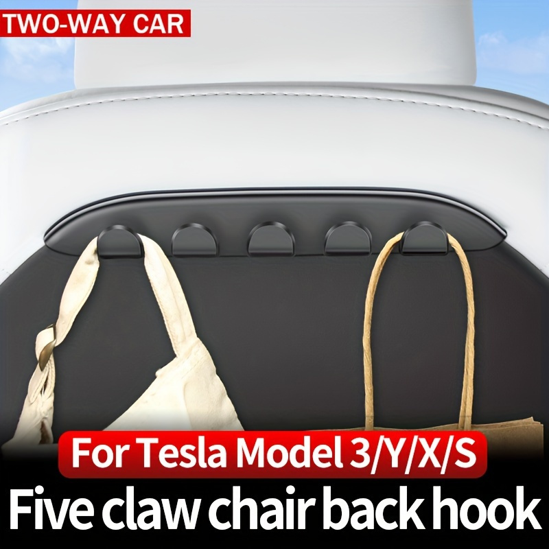 

Suitable For Tesla Model 3 Model Y 5 Claw Chair Back Hook, Phone Holder, Interior Modification, For Tesla 3 Y Storage Tool, Good Item Accessories, Car Supplies