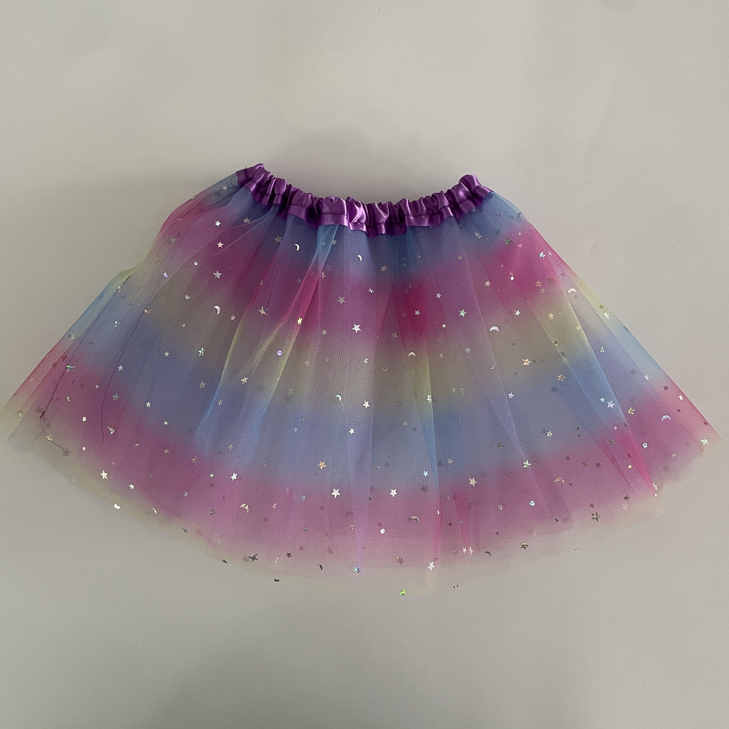 Tutú para Ballet y Danza - Falda de Tul para Niña y Mujer Color Negro con  Brillantitos Strass