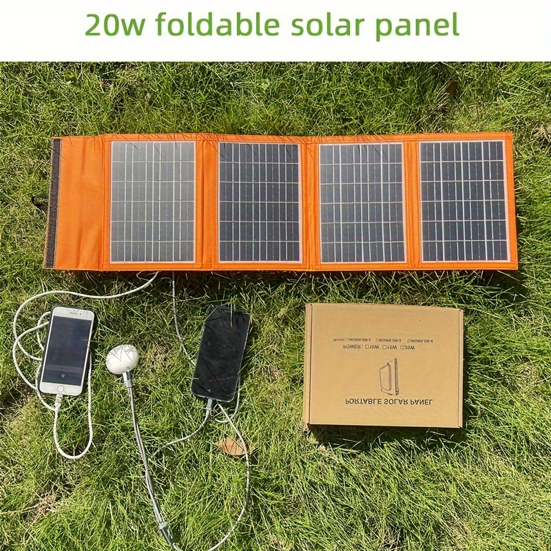 

20w 5v3a Monocrystalline Silicon Solar 900d Waterproof Fabric Fast Charging Mobile Phone Tablet Solar Panel Solar Folding Bag Portable Waterproof Dual Usb Solar Panel