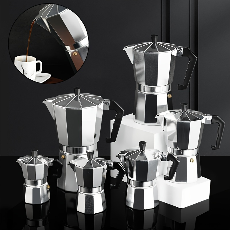 Cafetière Expresso, 2-4-6-9 Tasses Pot Moka en Acier Inoxydable Portable  Machine à Café Expresso Italienne pour Cuisinières à [420]