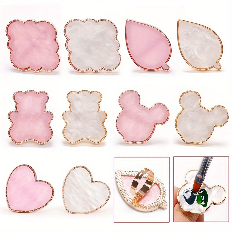 

Nail Ring Color Palette, Easy To Clean, Dyeing Color Palette, Ring Color Palette