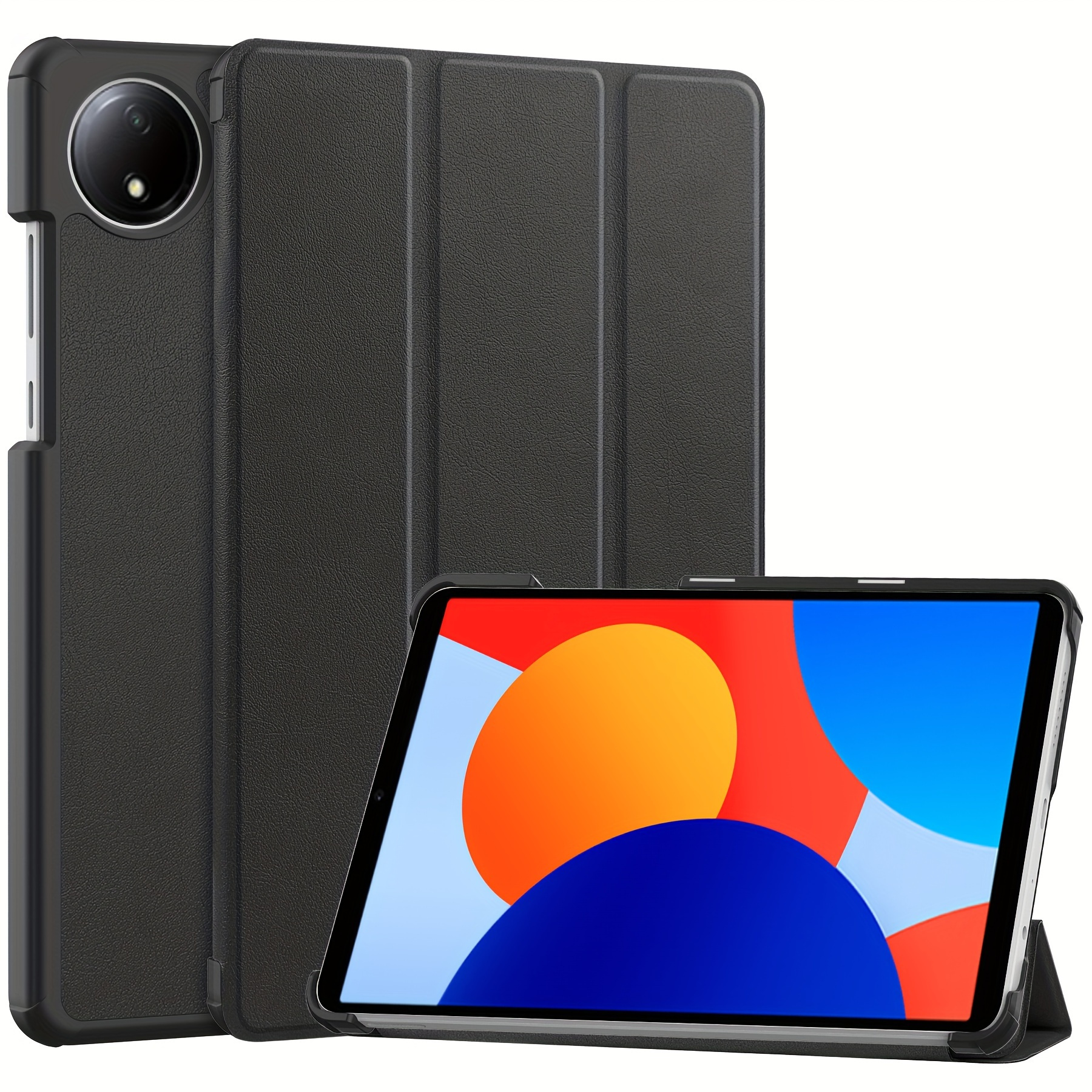 

Applicable To Xiaomi Pad .7 Tablet Protective Case 8.7 "triple Fold Stand Leather Case Hard Shell