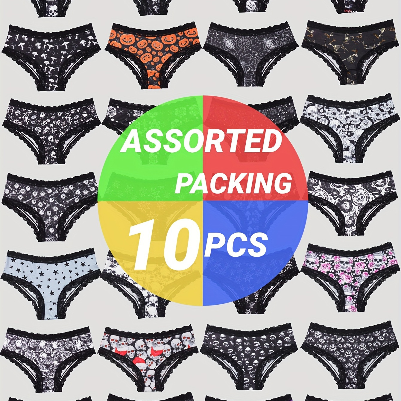 

10pcs Briefs, Intimates Panties For , Women's Lingerie & Underwear