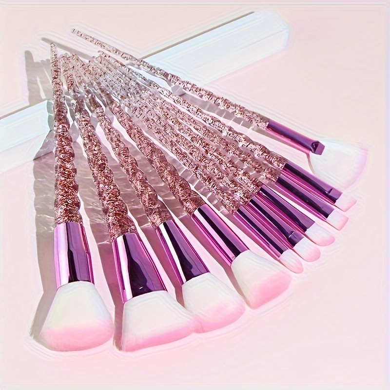 

Make Up Brushes 10pcs Makeup Brushes Sets Powder Cosmetic Eyeshadow Women Beauty Glitter Make Up Brush Tools