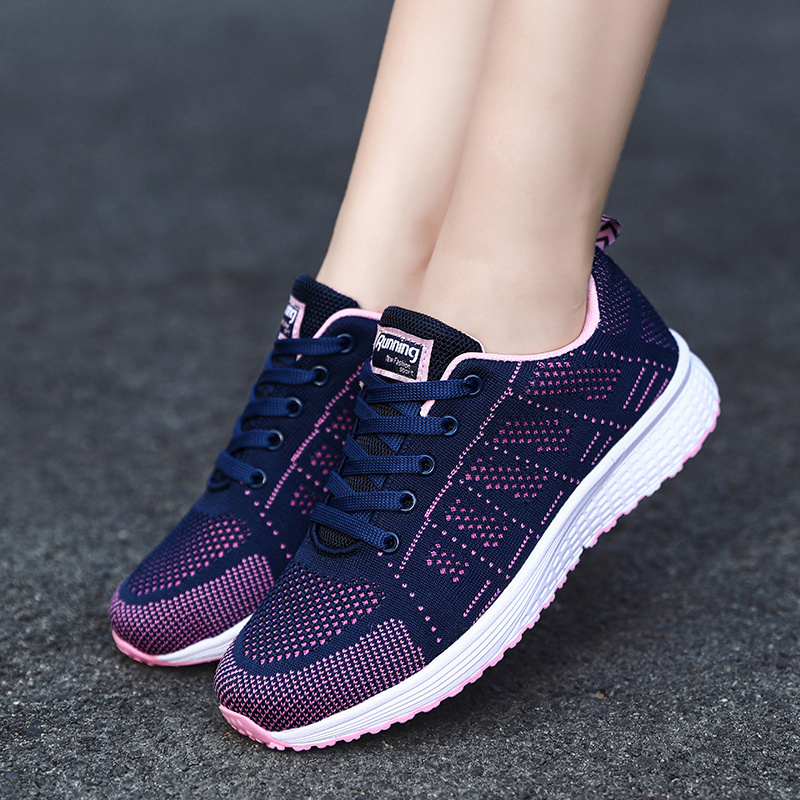 

Women's Blue Sneakers, Casual Non Slip Running Shoes, Breathable & Lightweight Sneakers