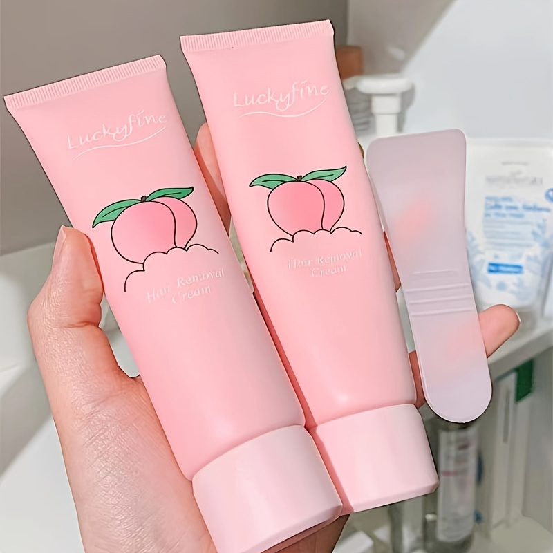 

100g Peach Hair Removal Cream, Gentle And Non Irritating To The Face And Body, Pleasant Smell, Suitable For Sensitive Skin