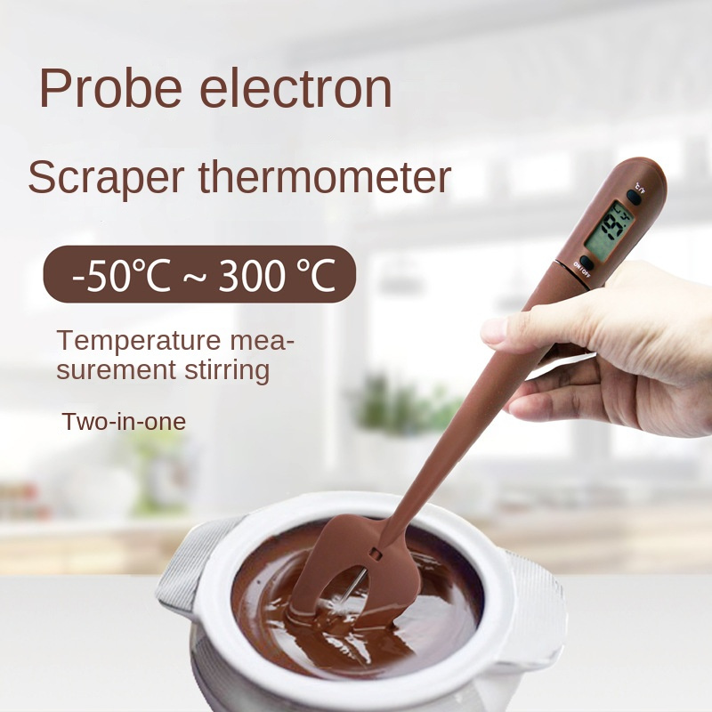 Bbq Food Thermometer, Stainless Steel Long Probe Digital Electronic  Thermometer For Testing Liquid Water Baby Cream Baking Temperature