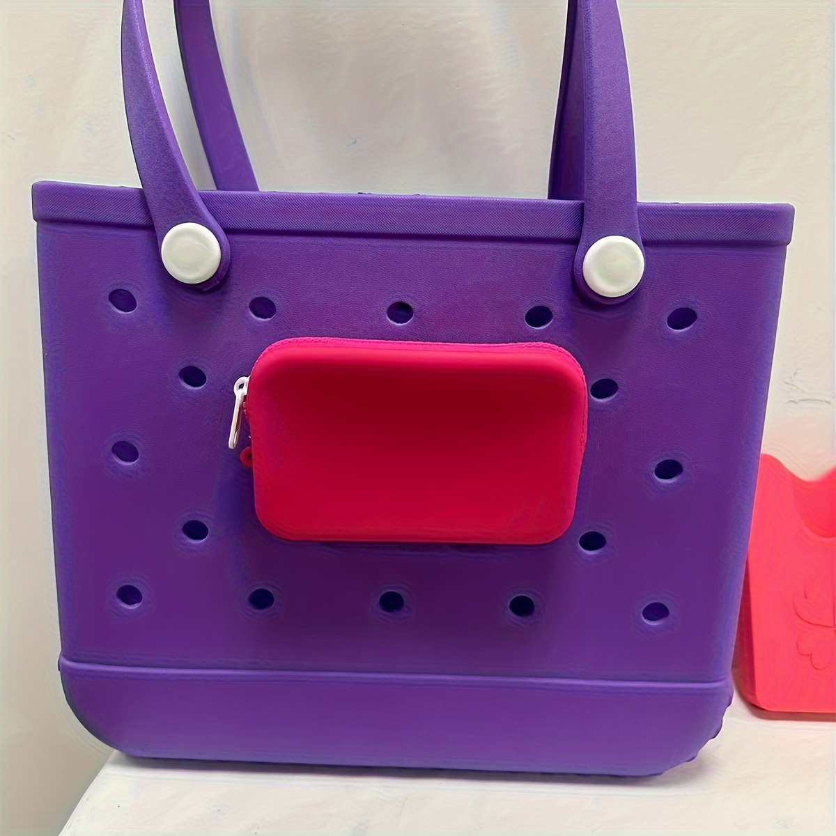 

1pc Stylish Creative Phone Bag, Colorful Beach Bag, Phone Storage Bag