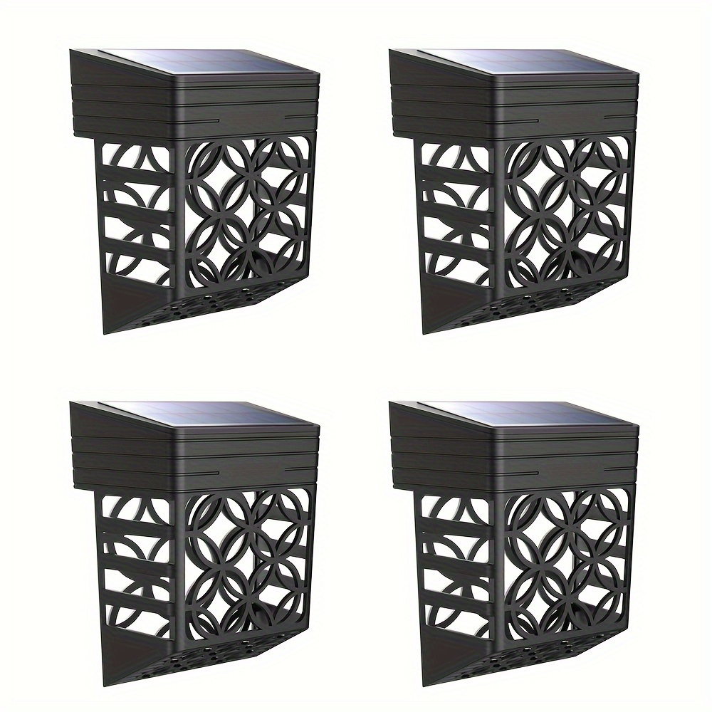 

4pcs Solar Fence Lights, Outdoor Solar Light Garden Decoration, Landscape Lamp, Courtyard Lights