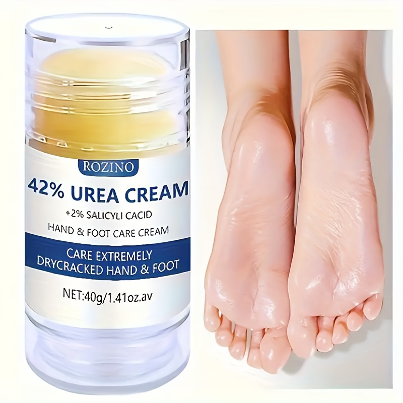 

40g Urea Cream Stick 42% Plus Salicylic Acid 2%, Foot Cream For Dry Cracked Feet Heels Knees Elbows Hands,moisturizer Toenail Softener For Feet Care