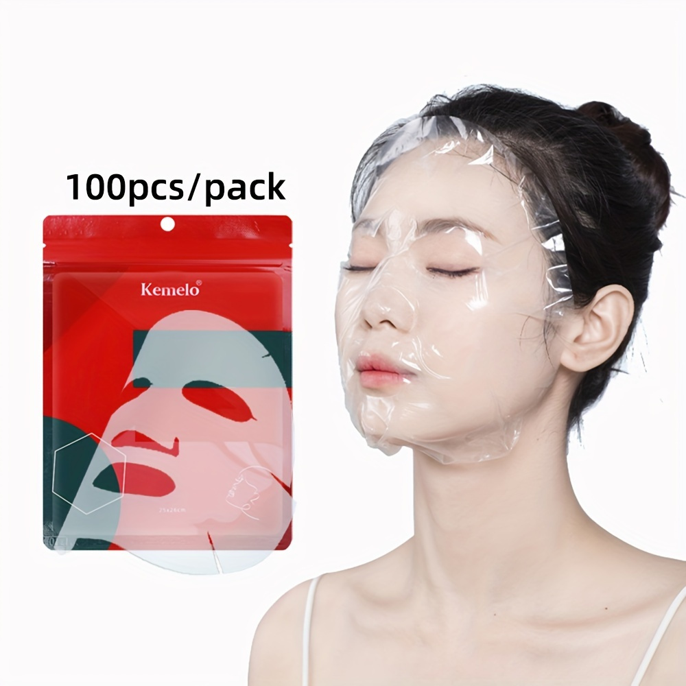 Acheter Masque nettoyant complet pour le visage, 200 pièces, Film plastique,  papier, outil de beauté jetable pour le visage