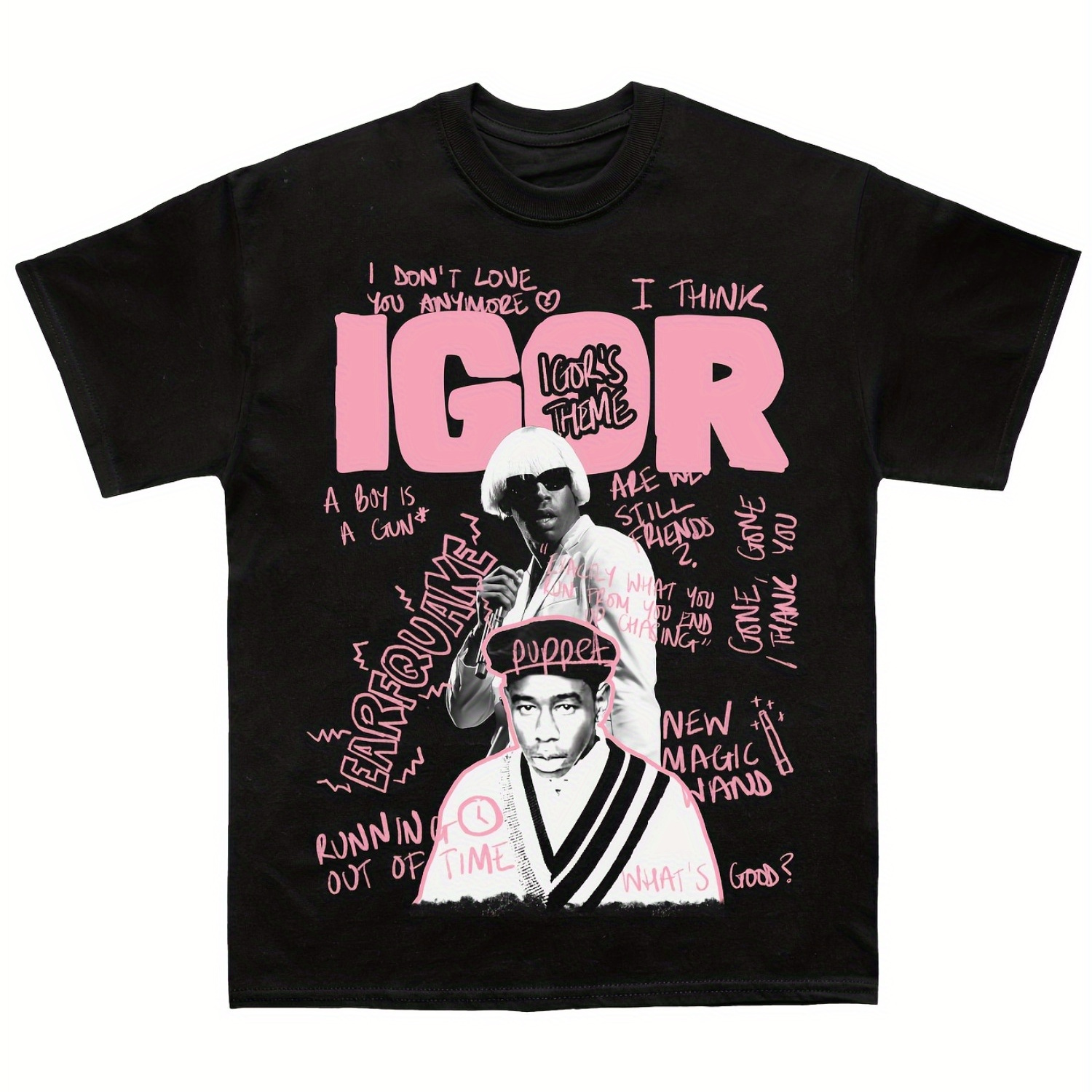 Tyler Igor Sketchbook Comfortable Cotton Men's Round Neck Short Sleeves T-shirt 180g
