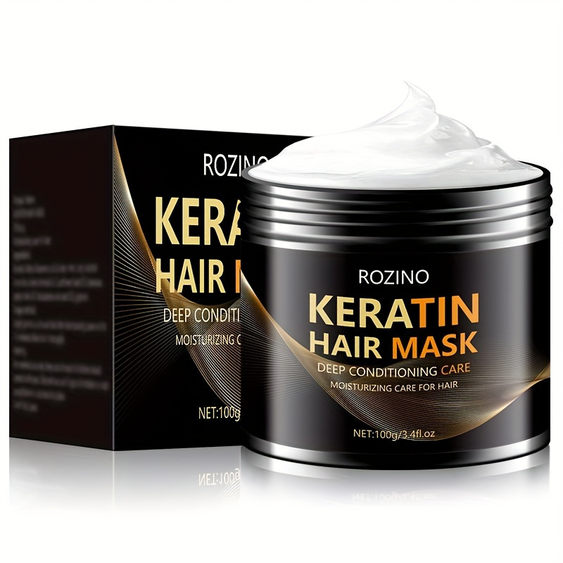 

100g Keratin Hair Mask, Professional Hair Care Mask, Strengthens Hair, Suitable For All Hair Types