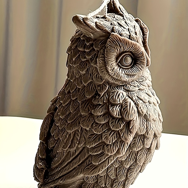 

Grand moule en silicone hibou, art de la bougie hibou bricolage, outil d'artisanat pour la fabrication de cire, forme irrégulière, sculpture artistique, fournitures de couture