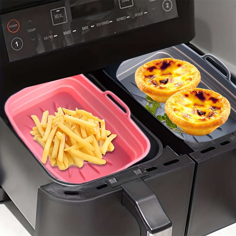 

Air Fryer Silicone Baking Tray, Foldable High-temperature Resistant Rectangular Liner Baking Tray, Reusable Silicone Liners For Air Fryer Eid Al-adha Mubarak