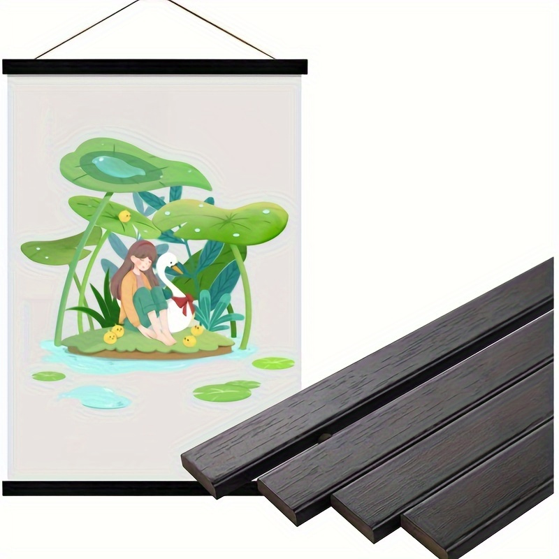 

Versatile Magnetic Hanging Scroll - Lightweight, Detachable Wall Art Frame For Home Decor, Multiple Sizes Available