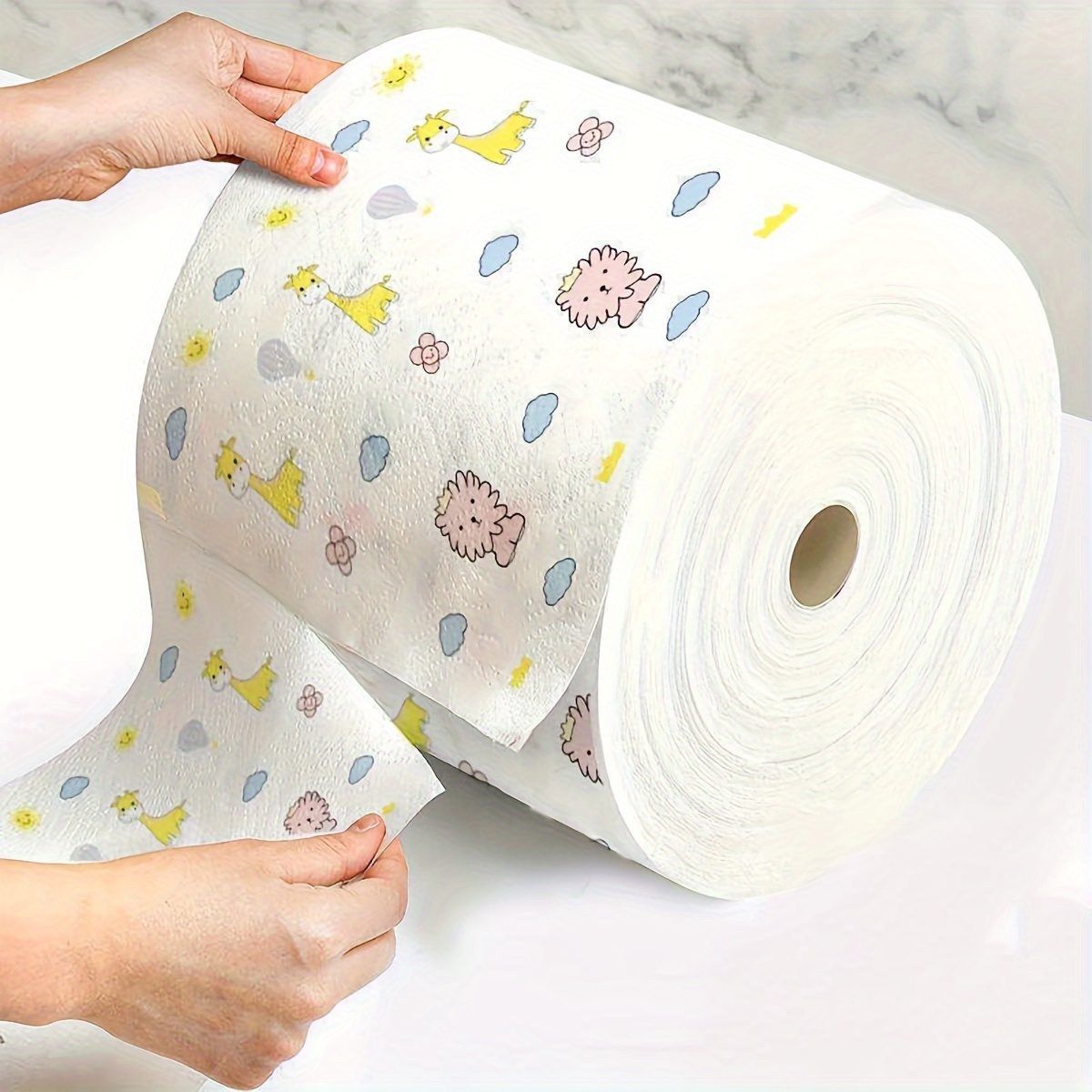 

1 Roll/150 Sheets Dishcloth, Multifunctional And Multi-purpose Dishcloth, Disposable Kitchen Paper Towels, Dishwashing Cloth, Cleaning Cloth, Non Oil Absorbing And Water Absorbing Roll Paper