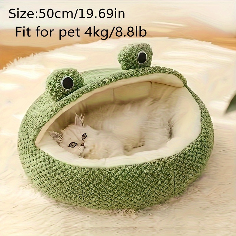 

Warm Dog Bed Cushion, Comfortable And Soft Frog Style Cat Nest, Suitable For Small Cats