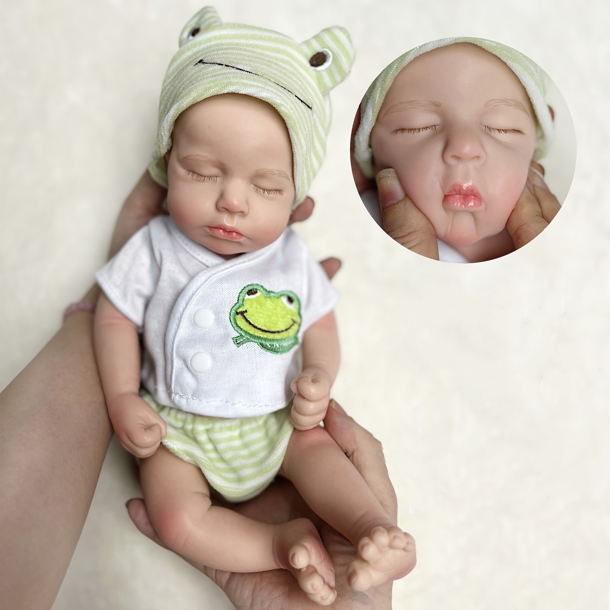 Npk 49cm Full Body Silicone Reborn Baby Doll Twins Boy And Girl Bebes Reborn  Hand Paint Red Skin Rooted Hair Waterproof Bath Toy