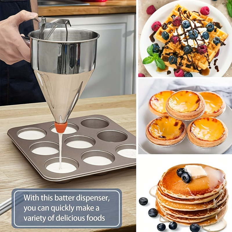 Pancake Batter Dispenser Batter Dispenser With Handle - Temu