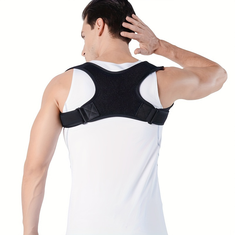 

Adjustable Posture Corrector For Men, Women, And Kids, Invisible Upper Back Brace, Comfortable Humpback Correction Belt With Open Shoulder Design For Better Alignment And Support
