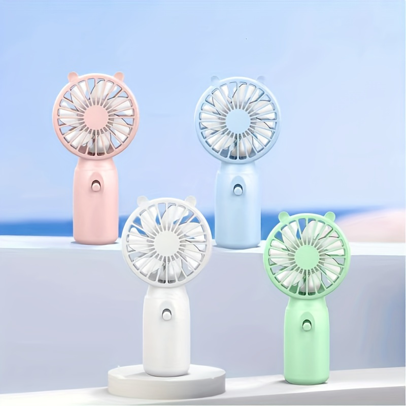 

1pc, Portable Handheld Fan, Mini Personal Fan, Battery-powered Small Fan For Home, Office, Outdoor, Hiking, Traveling (the Product Itself Does Not Come With Aa Batteries).