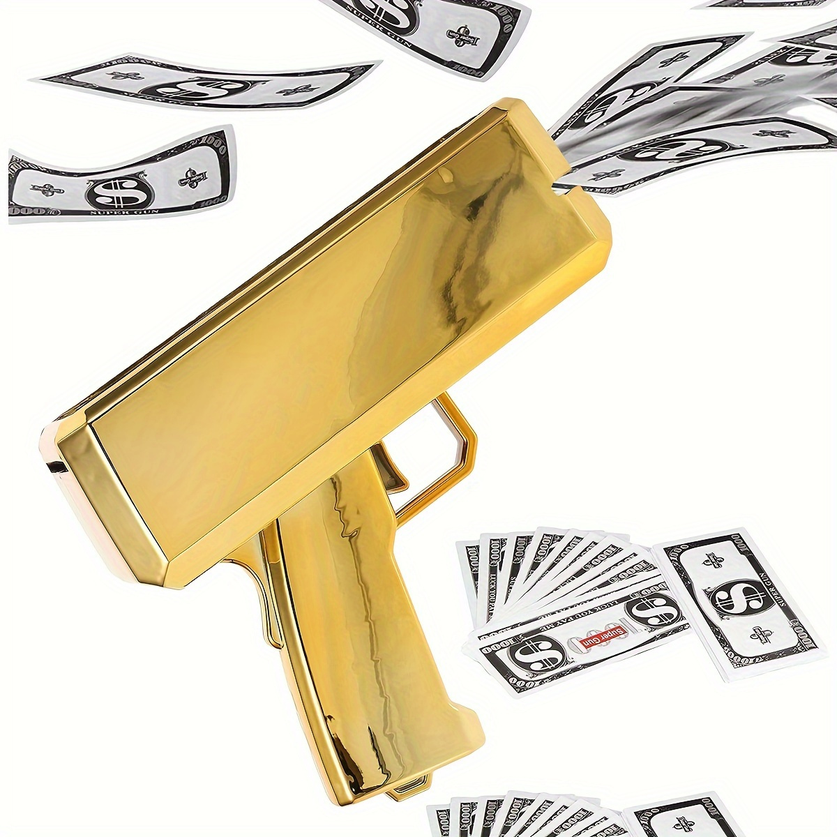 Sheatee Pistolet à Argent Super Pistolet Pistolet Dollar Pistolet Faire