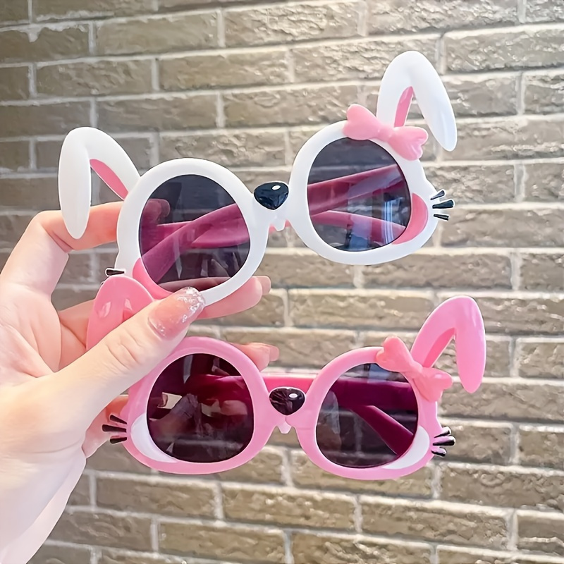 

Adorable Sweet Funny Cartoon Easter Rabbit Fashion Glasses, For Boys Girls Outdoor Sports Party Vacation Travel Supply Photo Prop