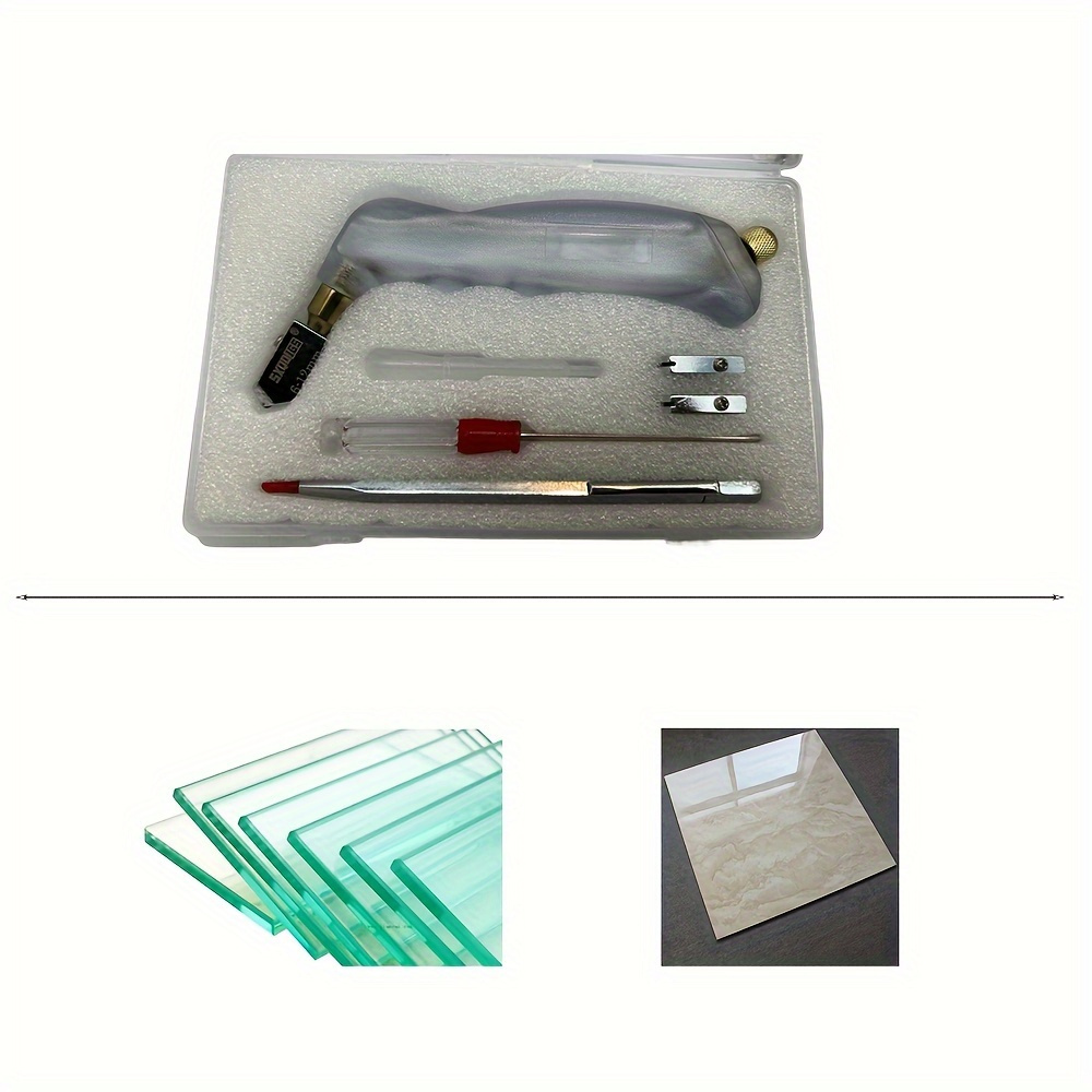 Glass Cutter Kit 2mm-20mm, Alloy Handle Mirror Cutter Tool Alloy Scribe Pen  for Thick Glass Mosaic and Tiles - Pencil Shape & Design (Glass Cutter)  (Regular). : : Arts & Crafts