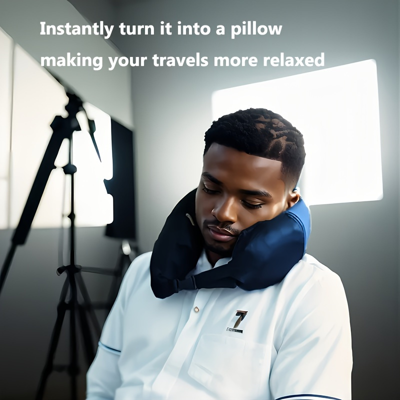 

Multifunctional Crossbody Bag With Clothing Filling Doubles As A U-shaped Pillow For Business Trips By Plane, Car, Or Train